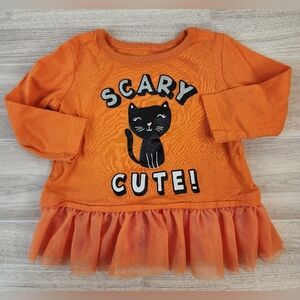 Carter's Orange Long Sleeve Halloween Shirt
